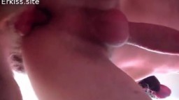 Собачий хуй в жопе парня, жена помогает зоофилу кончить